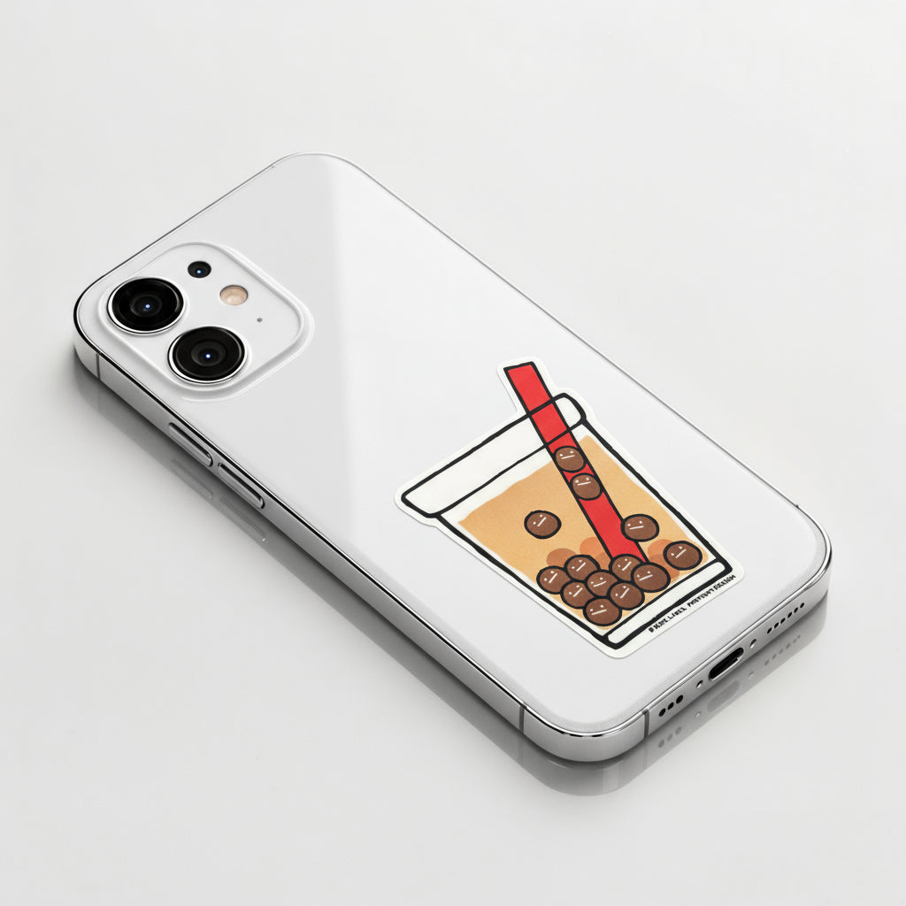 Bubble Tea (Boba) ✦ B-Side Label Sticker