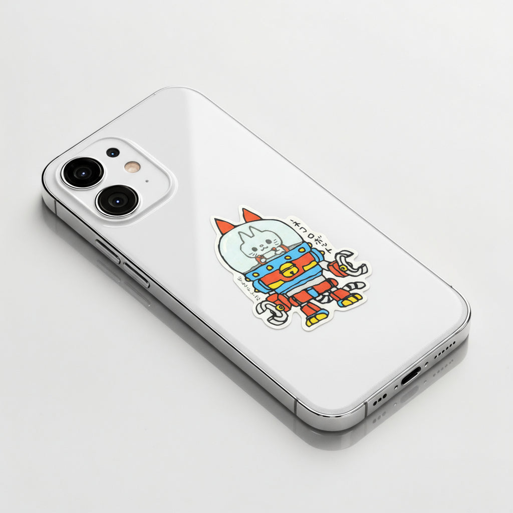 Robo Kitty Cat  ✦ B-Side Label Sticker