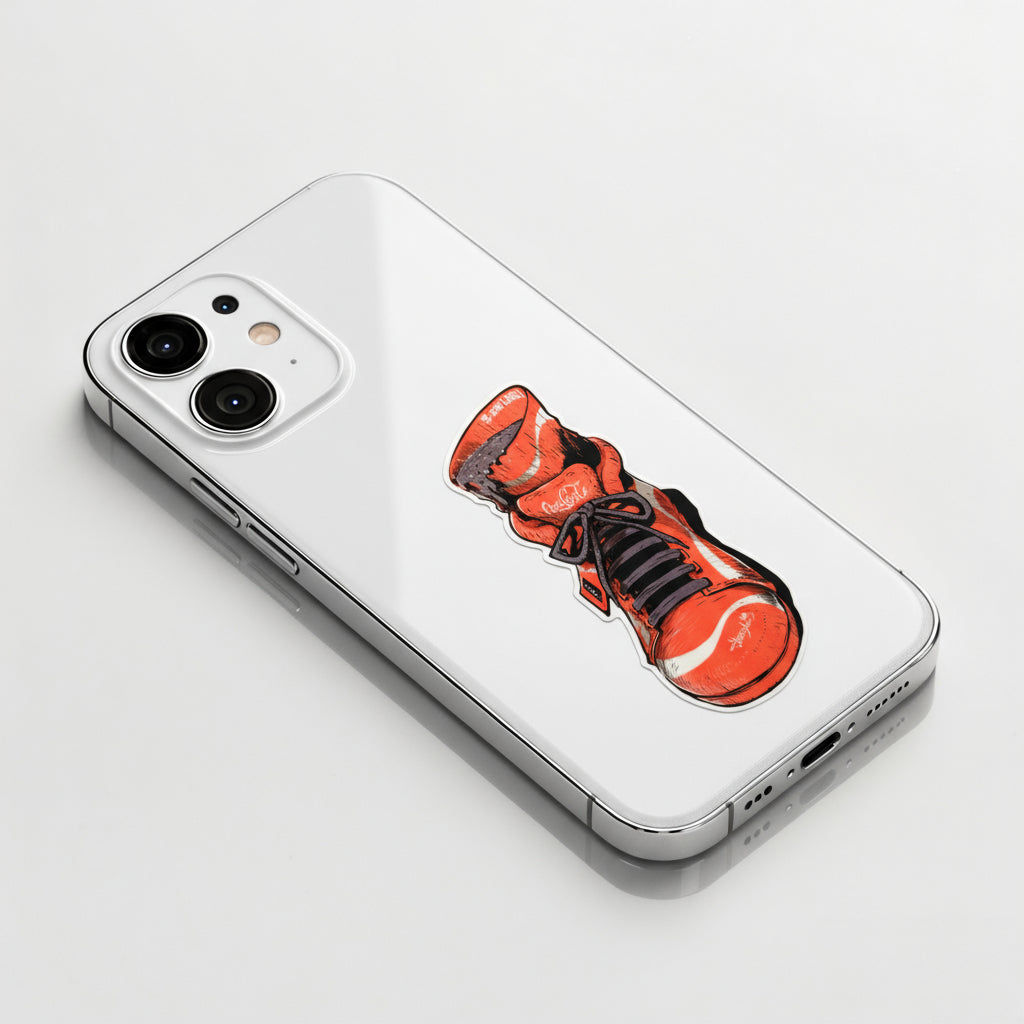 Red Drip Sneaker ✦ B-Side Label Sticker