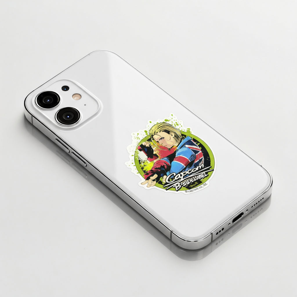 Street Fighter Cammy (Union Jack) ✦ B-Side Label Sticker
