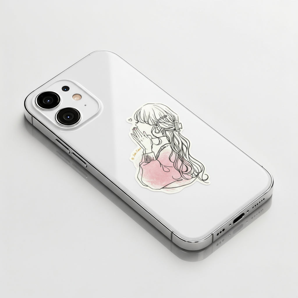 Pink Whispered Elegance ✦ B-Side Label Sticker