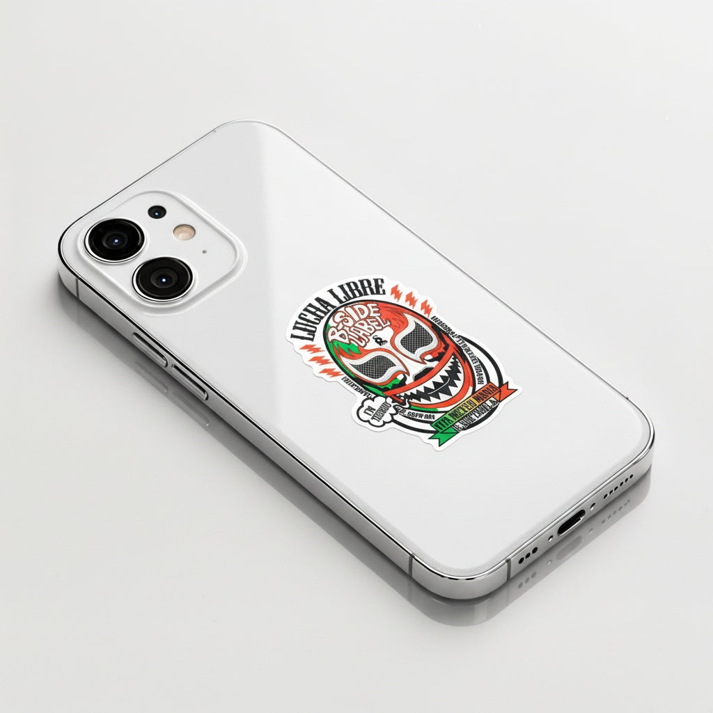 Lucha Libre Mask ✦ B-Side Label Sticker