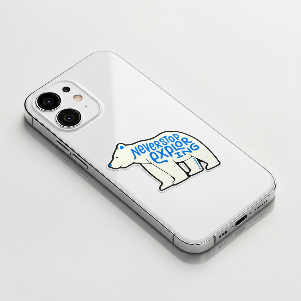 Polar Bear Explorer ✦ B-Side Label Sticker
