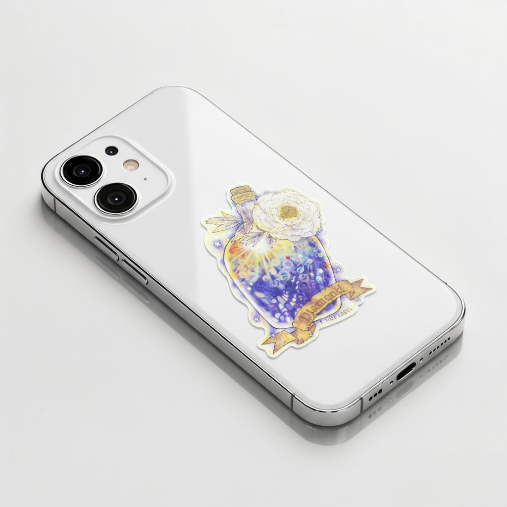 Diamond Bottle ✦ B-Side Label Sticker