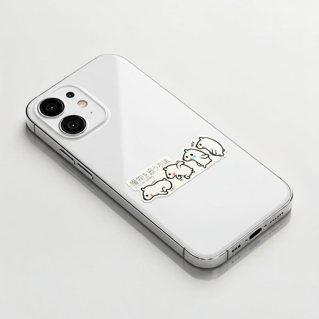 Cute Baby Polar Bear ✦ B-Side Label Sticker