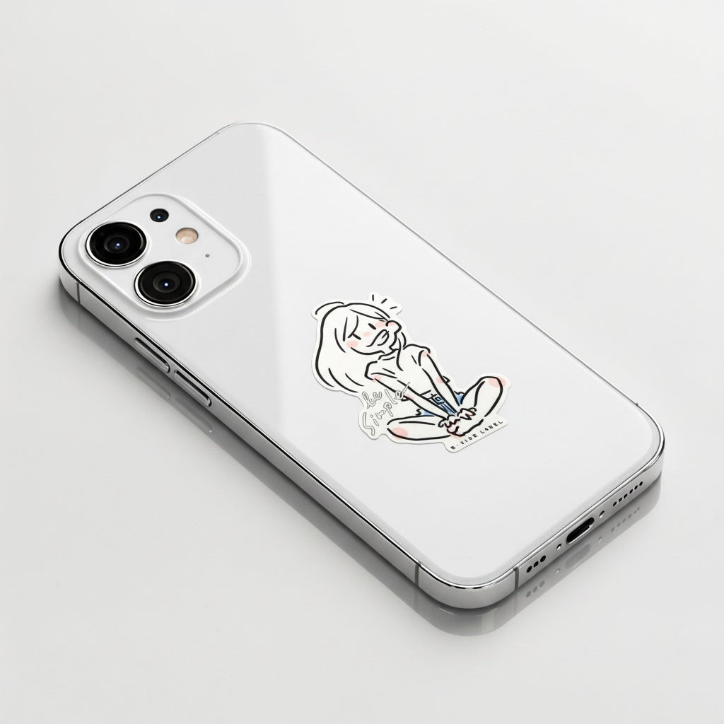 Simple Girlie ✦ B-Side Label Sticker