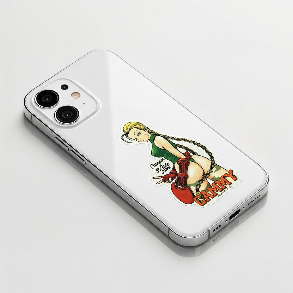 Street Fighter Cammy (Peace Pose) ✦ B-Side Label Sticker