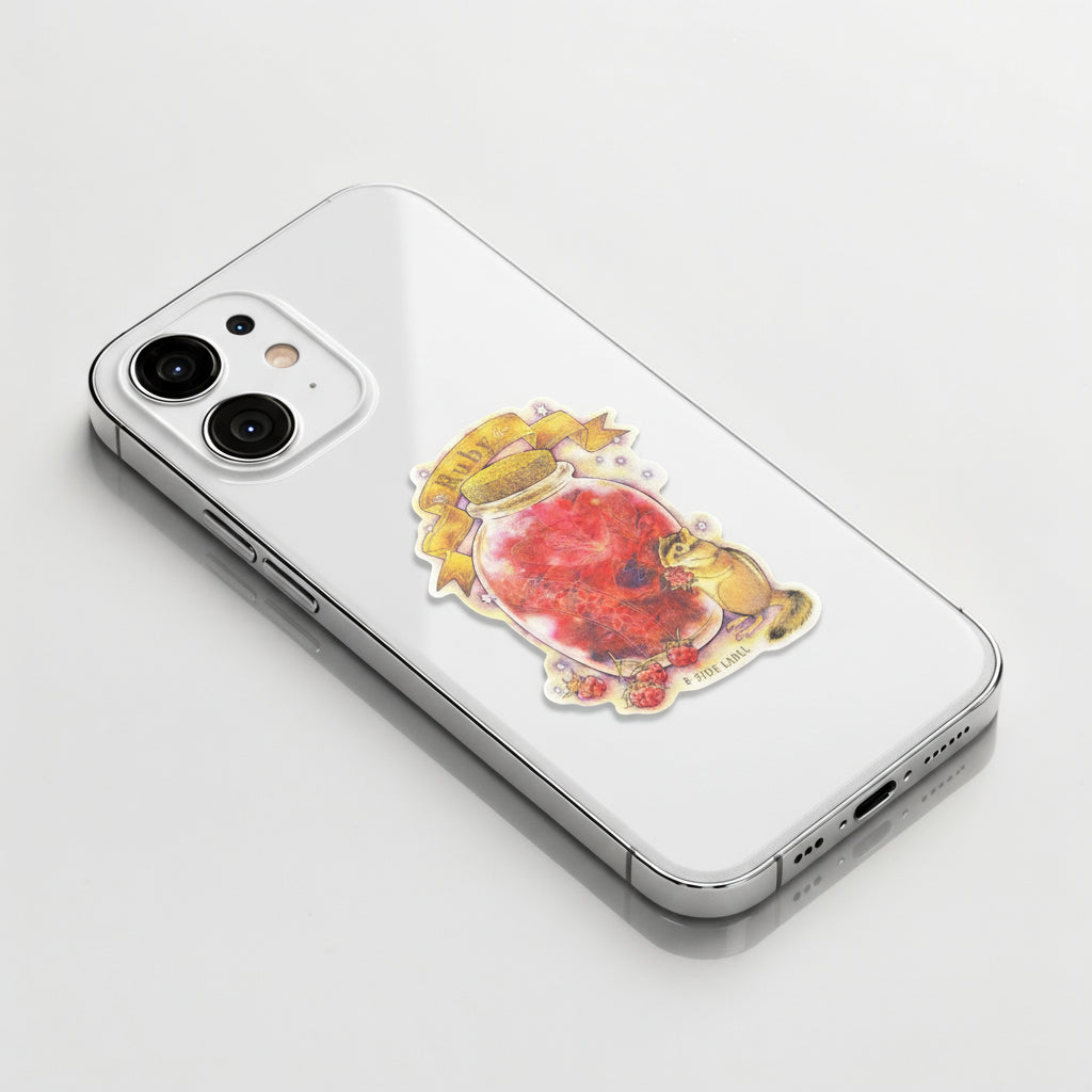 Ruby Bottle ✦ B-Side Label Sticker