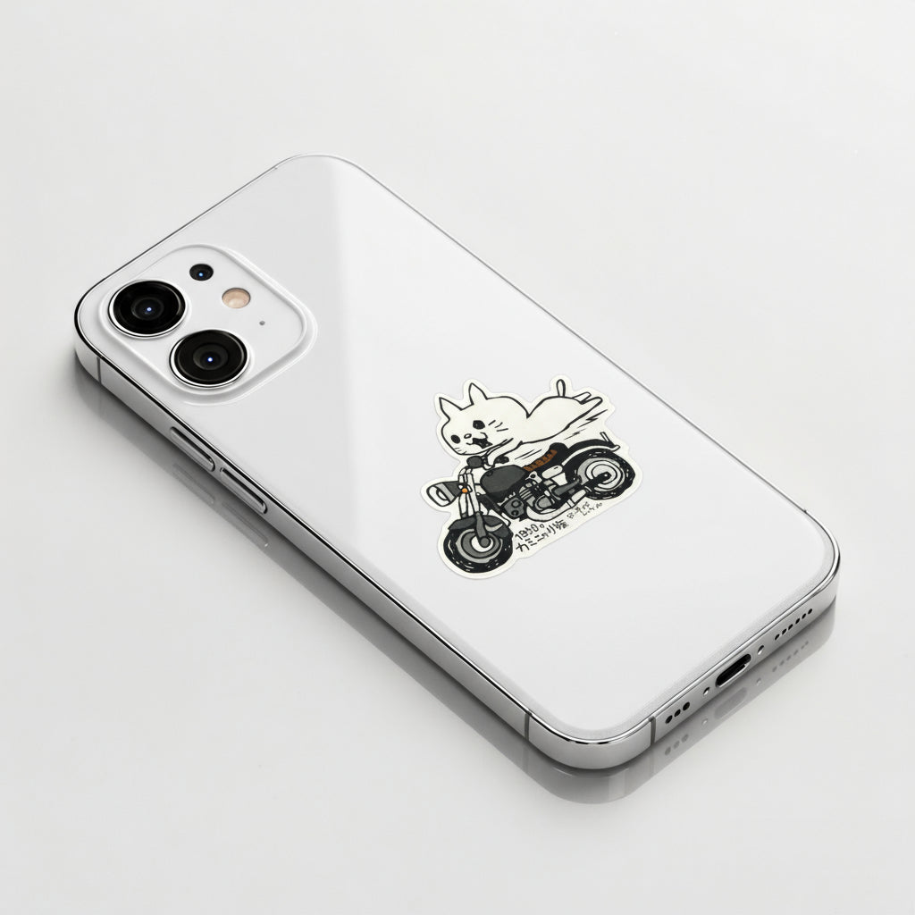 Kitty Cat Biker ✦ B-Side Label Sticker