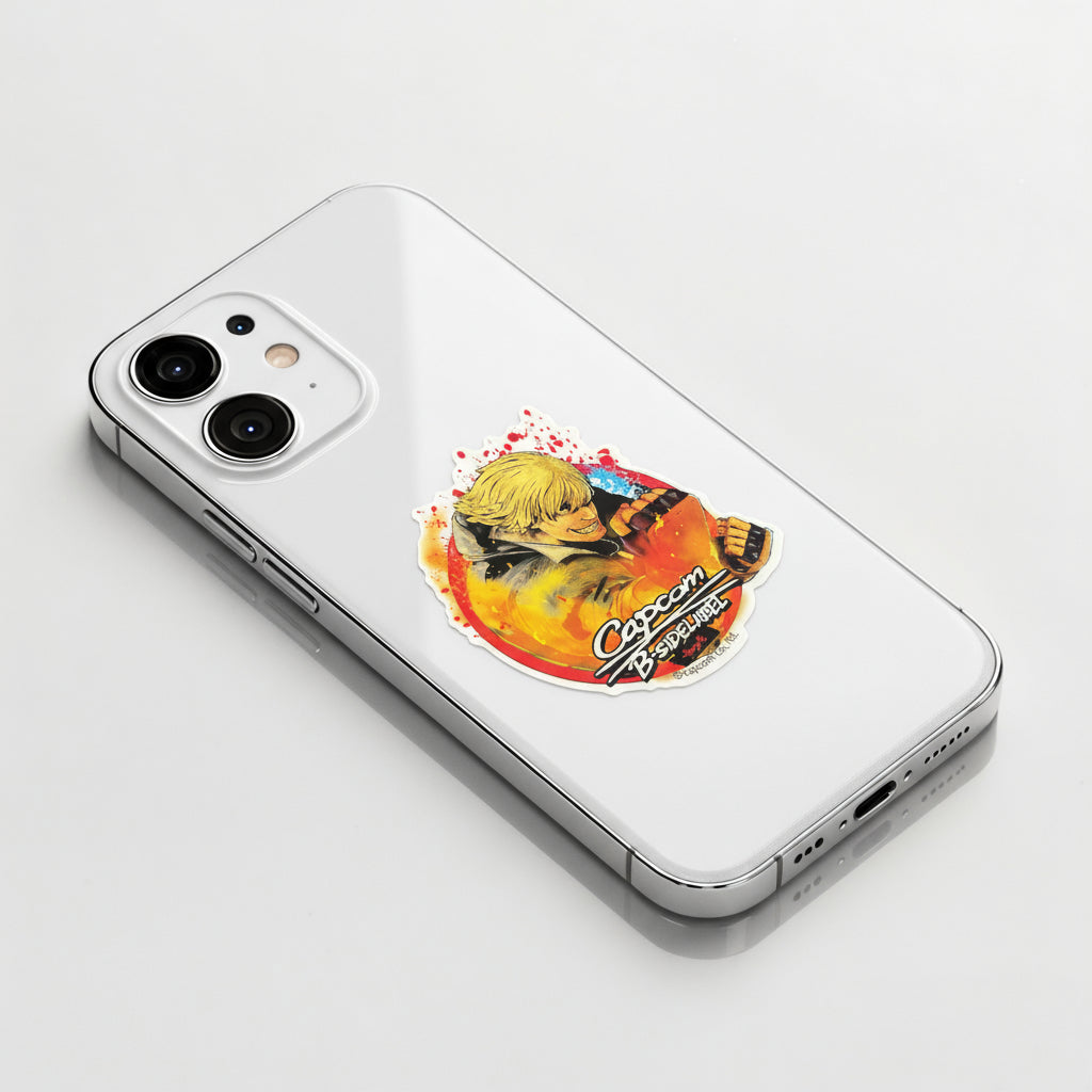 Street Fighter Ken Masters ✦ B-Side Label Sticker