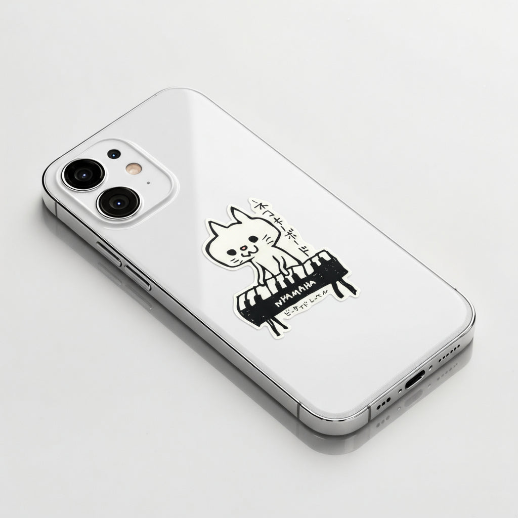 Cat Keyboardist ✦ B-Side Label Sticker