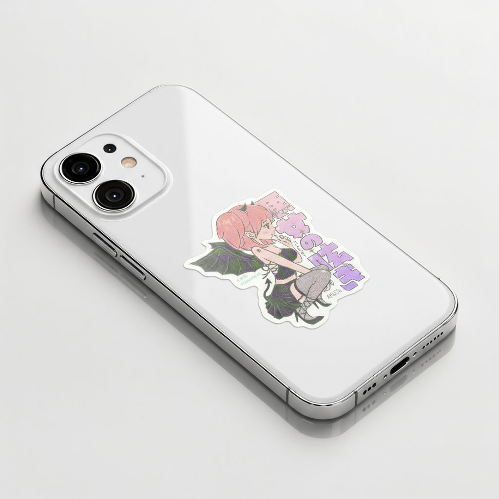 She-Devil Girlie ✦ B-Side Label Sticker