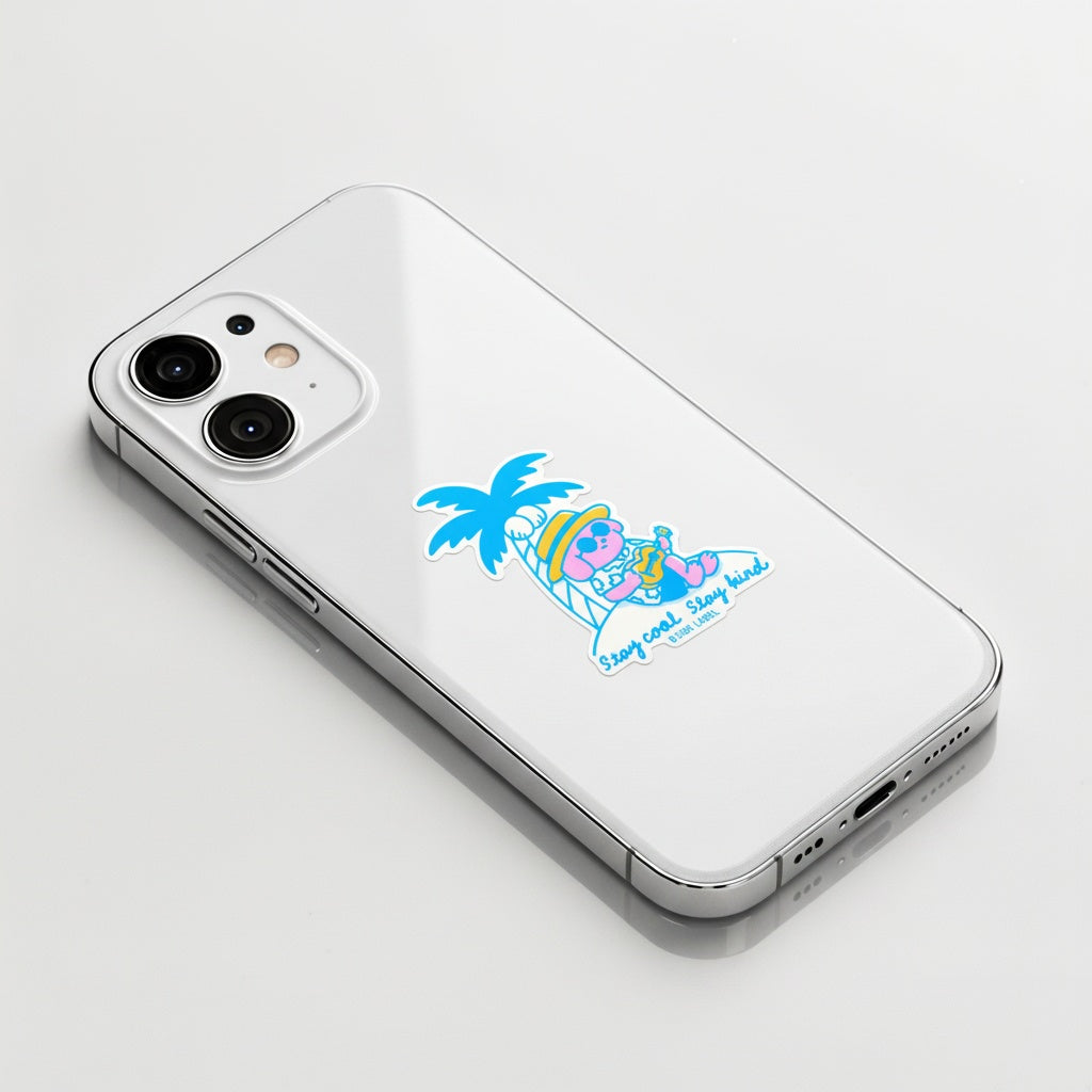 Stay Cool Stay Kind Pup ✦ B-Side Label Sticker