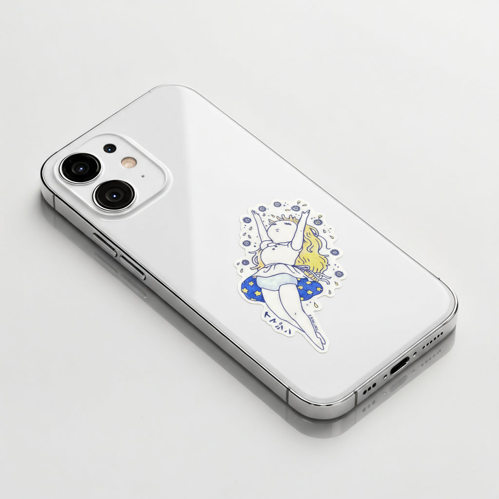 Star Float Girlie ✦ B-Side Label Sticker