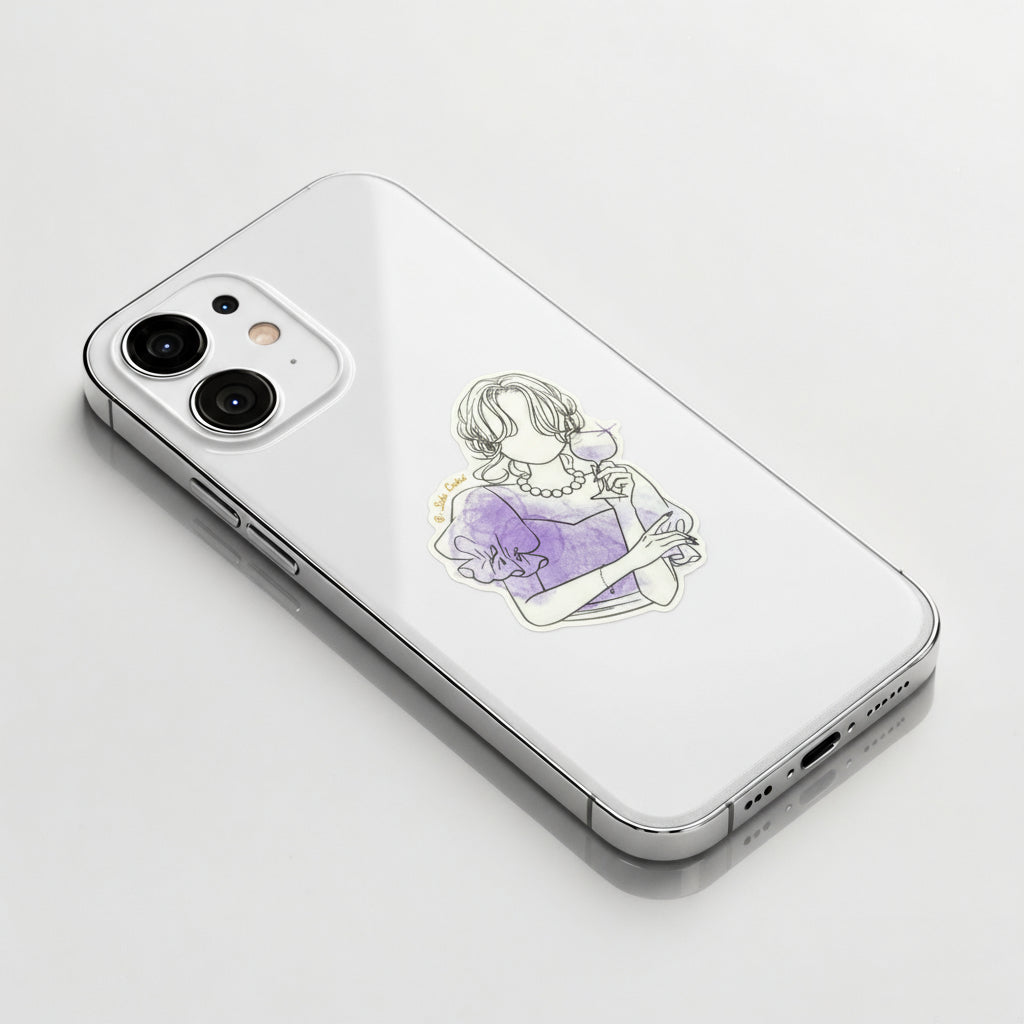 Lavender Elegance ✦ B-Side Label Sticker