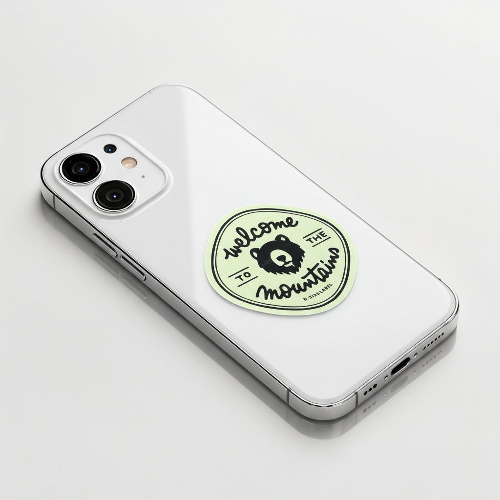 Creepy Mountain Bear ✦ B-Side Label Sticker