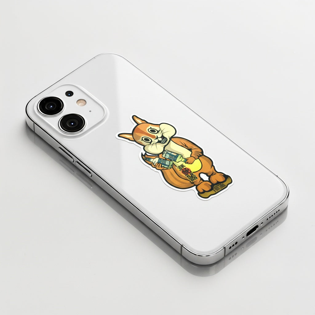 Creepy Squirrel Mascot ✦ B-Side Label Sticker