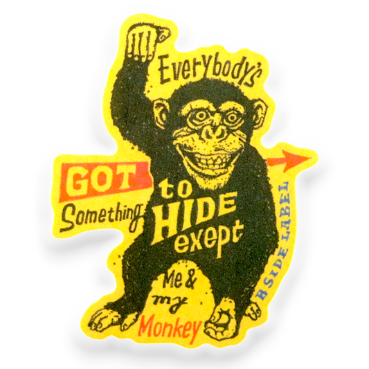 Untamed Monkey ✦ B-Side Label Sticker