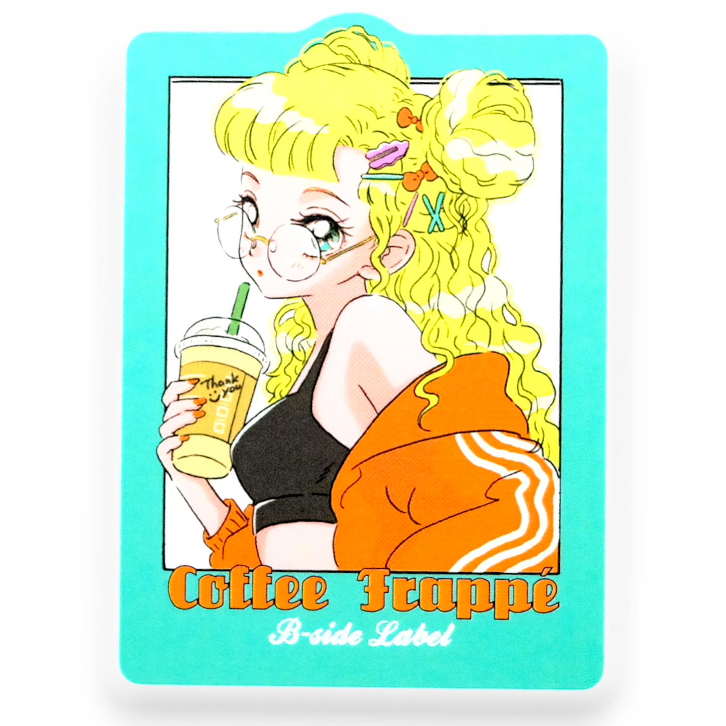 Coffee Frappé Girlie ✦ B-Side Label Sticker