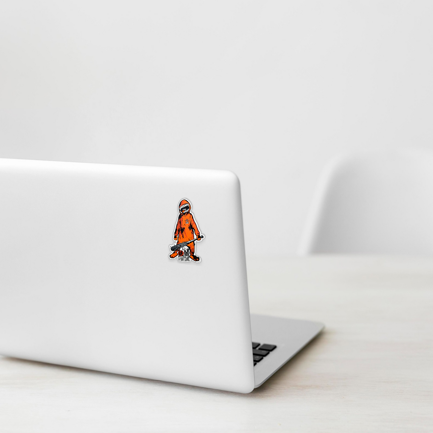 Creepy Orange Mascot ✦ B-Side Label Sticker
