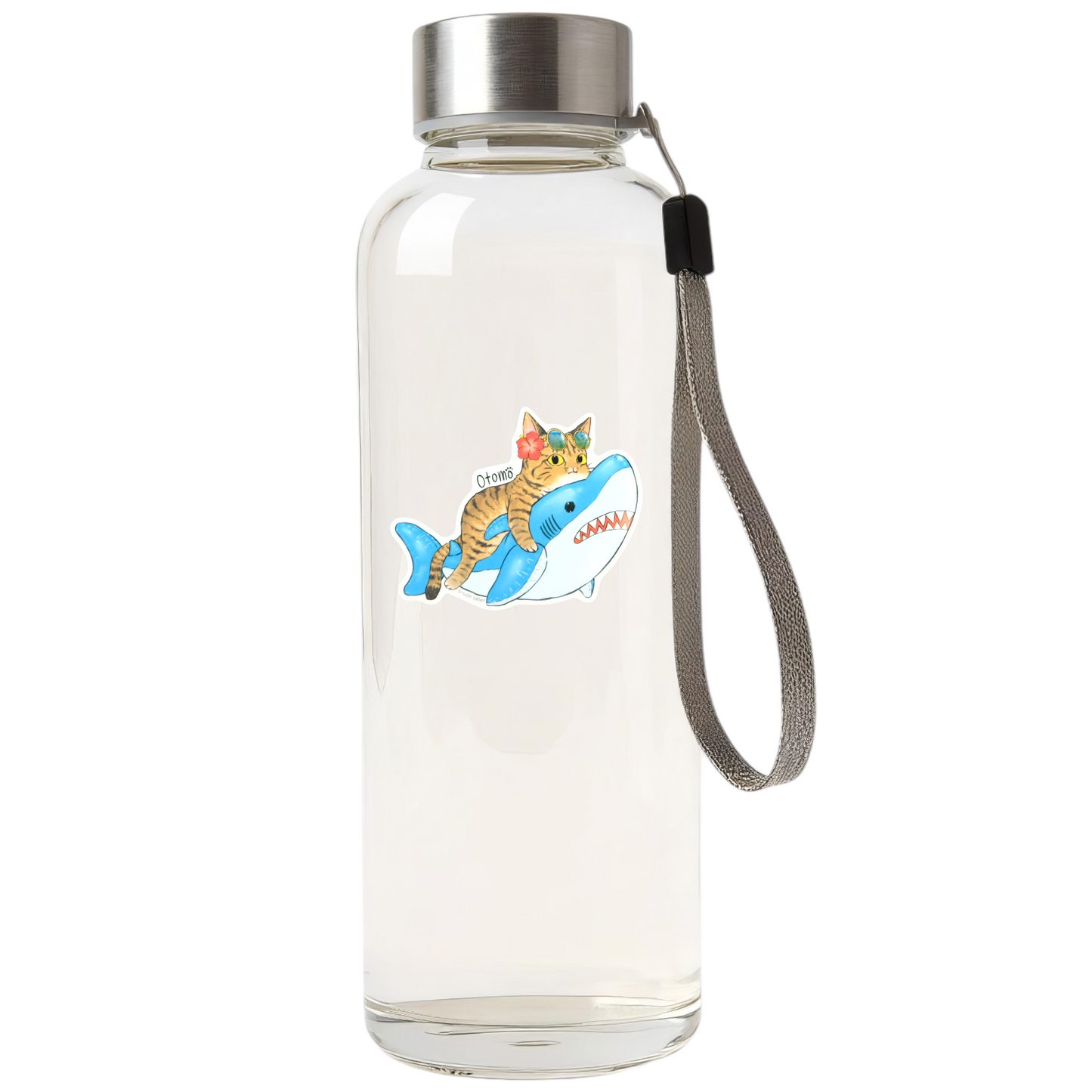 Hawaiian Cat Shark Floatie ✦ B-Side Label Sticker