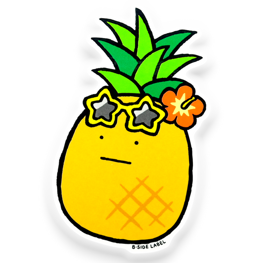 Cool Pineapple Shades ✦ B-Side Label Sticker