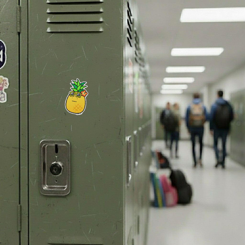 Cool Pineapple Shades ✦ B-Side Label Sticker