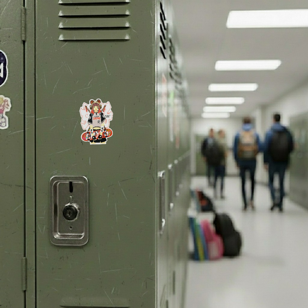 Samurai Skater Girlie ✦ B-Side Label Sticker