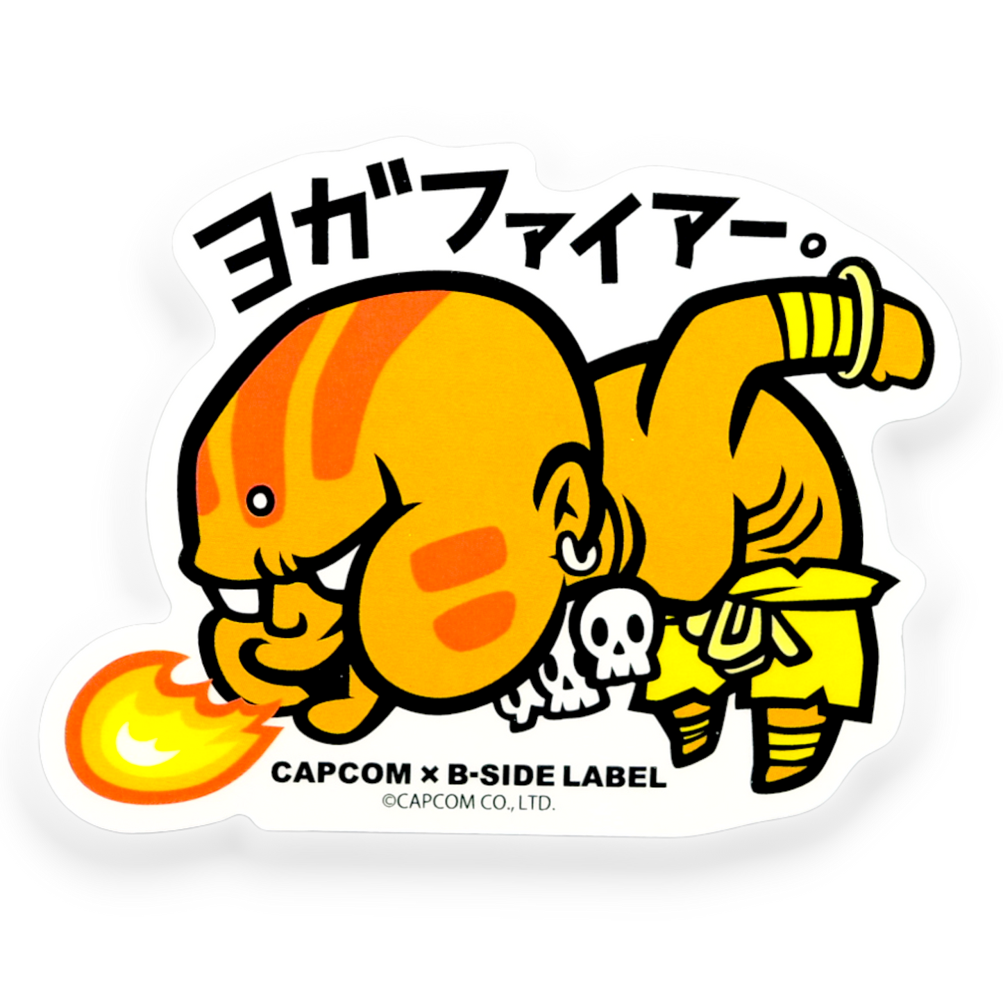 Street Fighter Dhalsim – Yoga Fire! ✦ B-Side Label Sticker