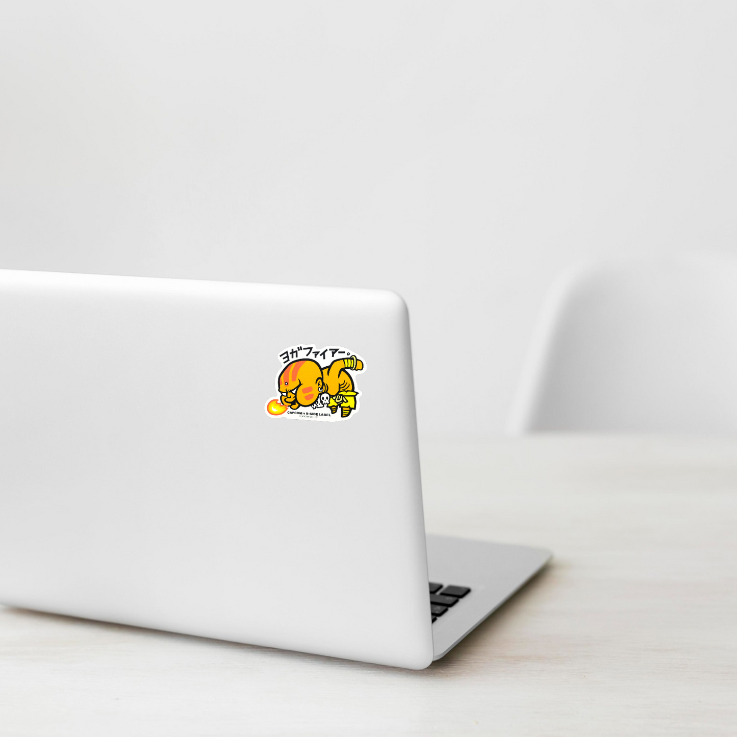 Street Fighter Dhalsim – Yoga Fire! ✦ B-Side Label Sticker