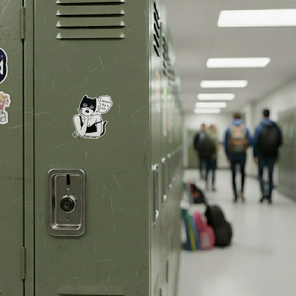 Wanna Be a Cat ✦ B-Side Label Sticker