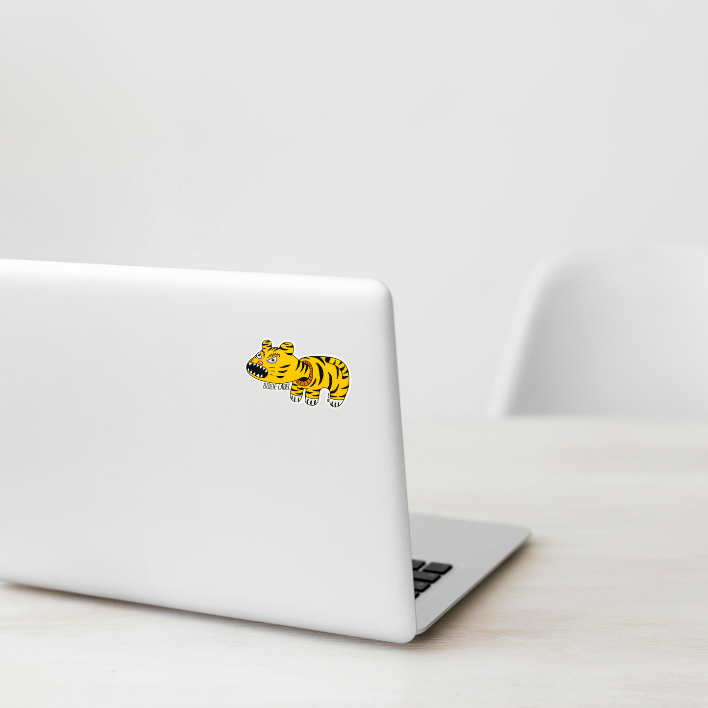 Quirky Cute Tiger ✦ B-Side Label Sticker