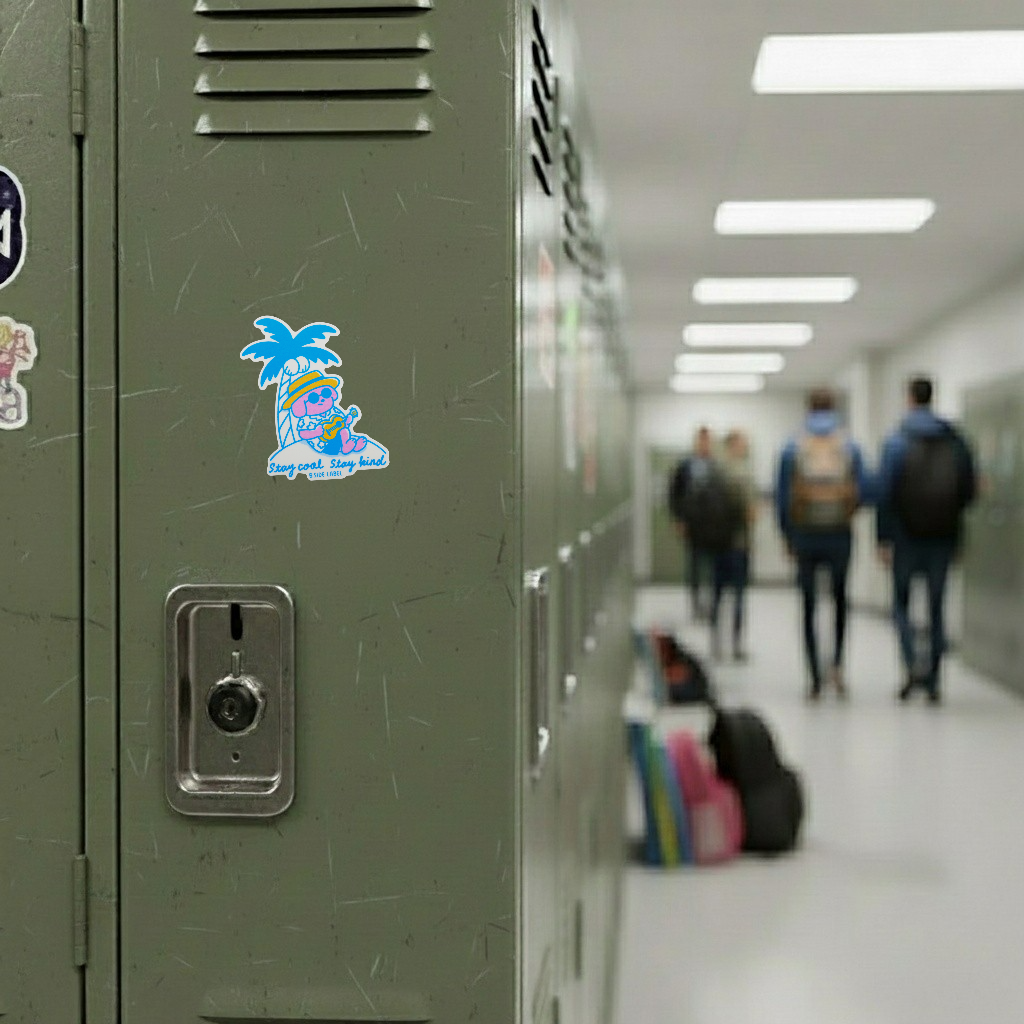 Stay Cool Stay Kind Pup ✦ B-Side Label Sticker