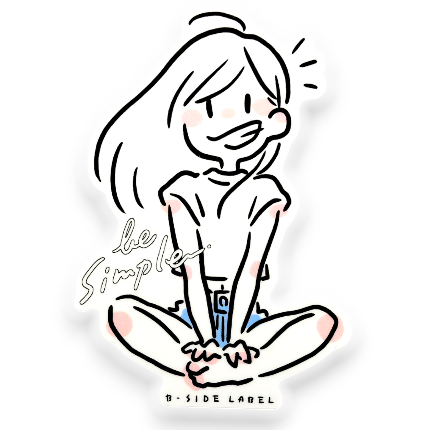 Simple Girlie ✦ B-Side Label Sticker