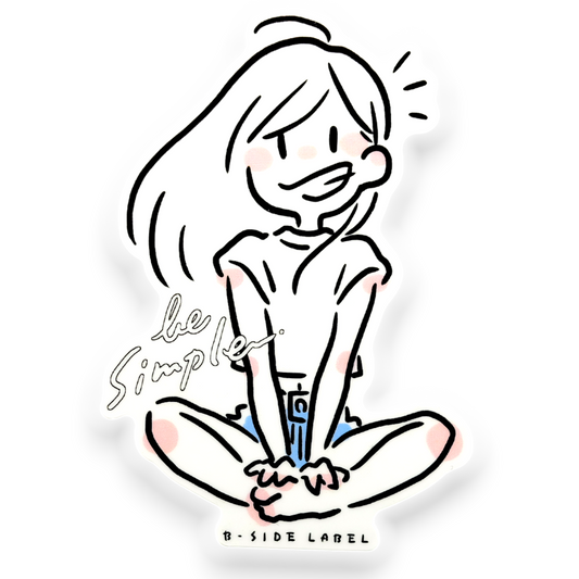 Simple Girlie ✦ B-Side Label Sticker