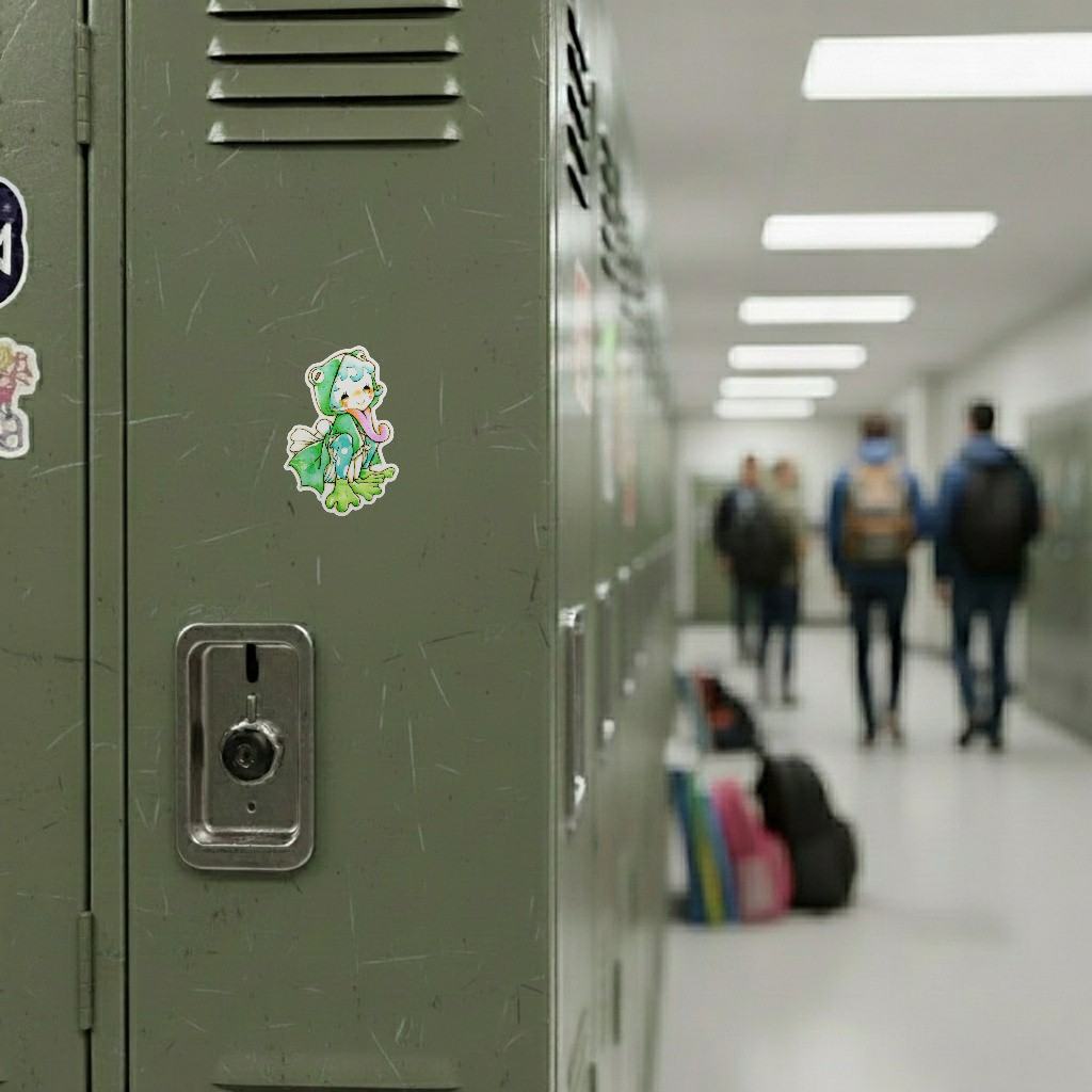 Frog Girlie ✦ B-Side Label Sticker