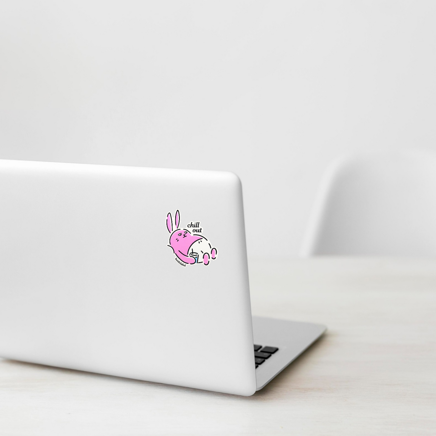 Chill Out Bunny ✦ B-Side Label Sticker