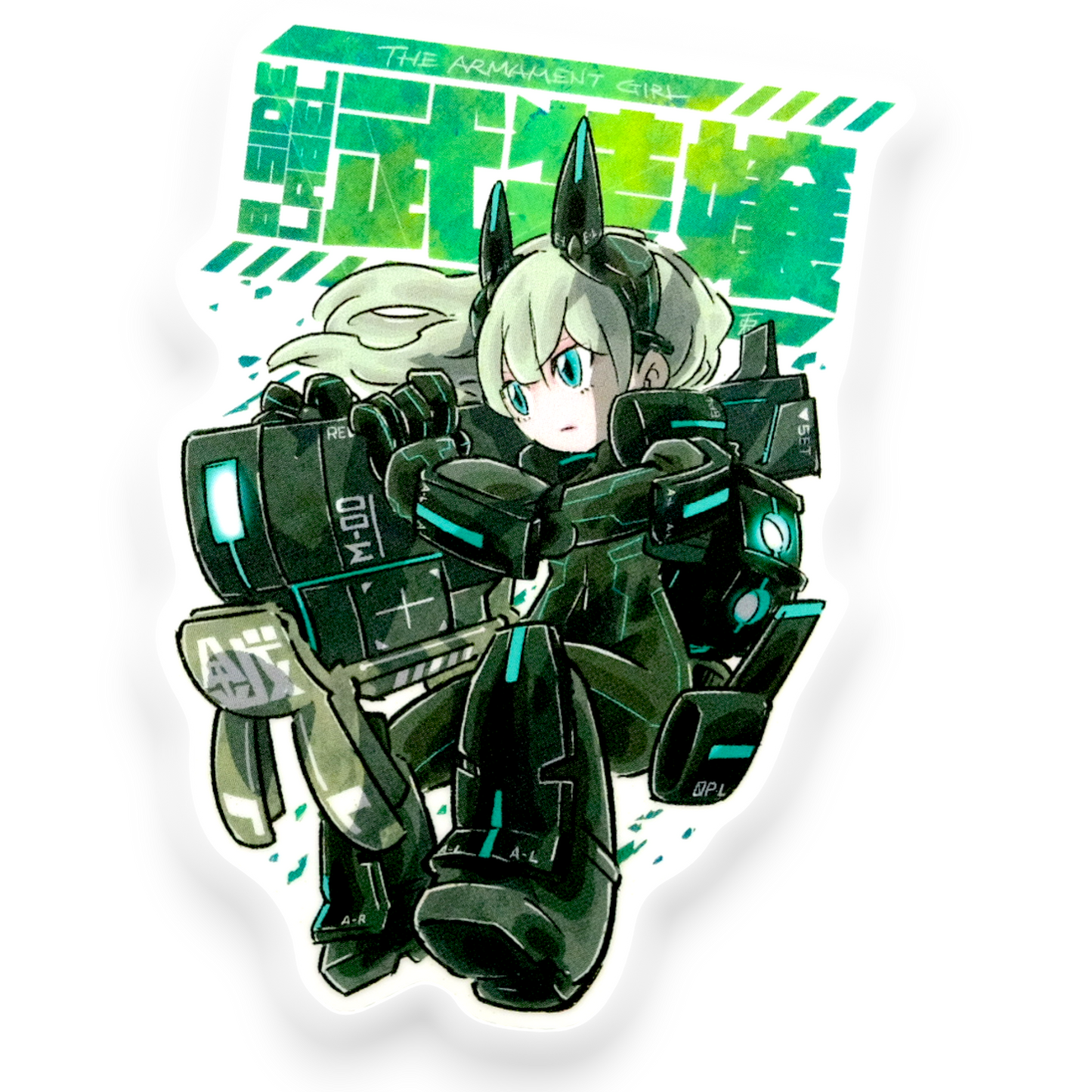 Mecha Girlie ✦ B-Side Label Sticker