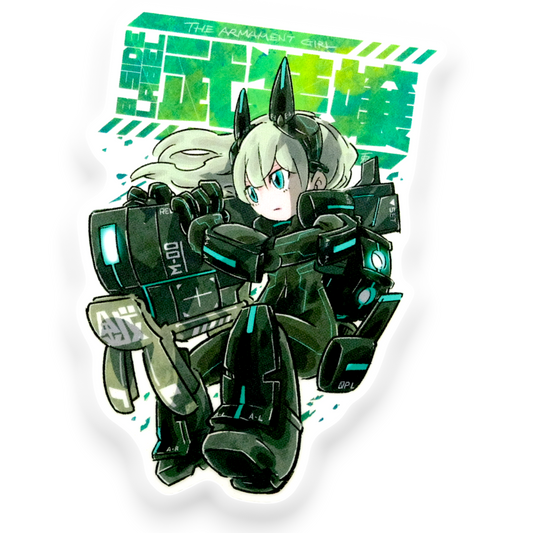 Mecha Girlie ✦ B-Side Label Sticker