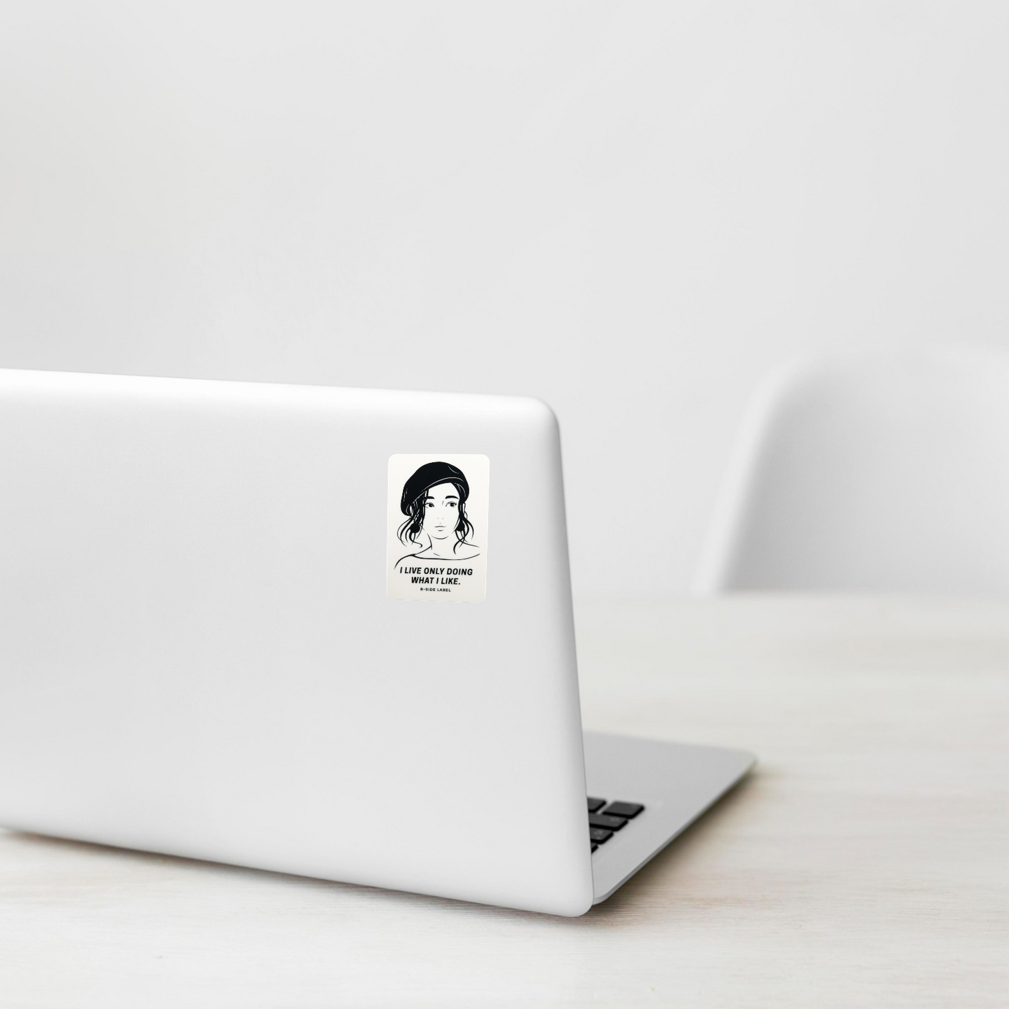 Focused Rebel Girlie ✦ B-Side Label Sticker