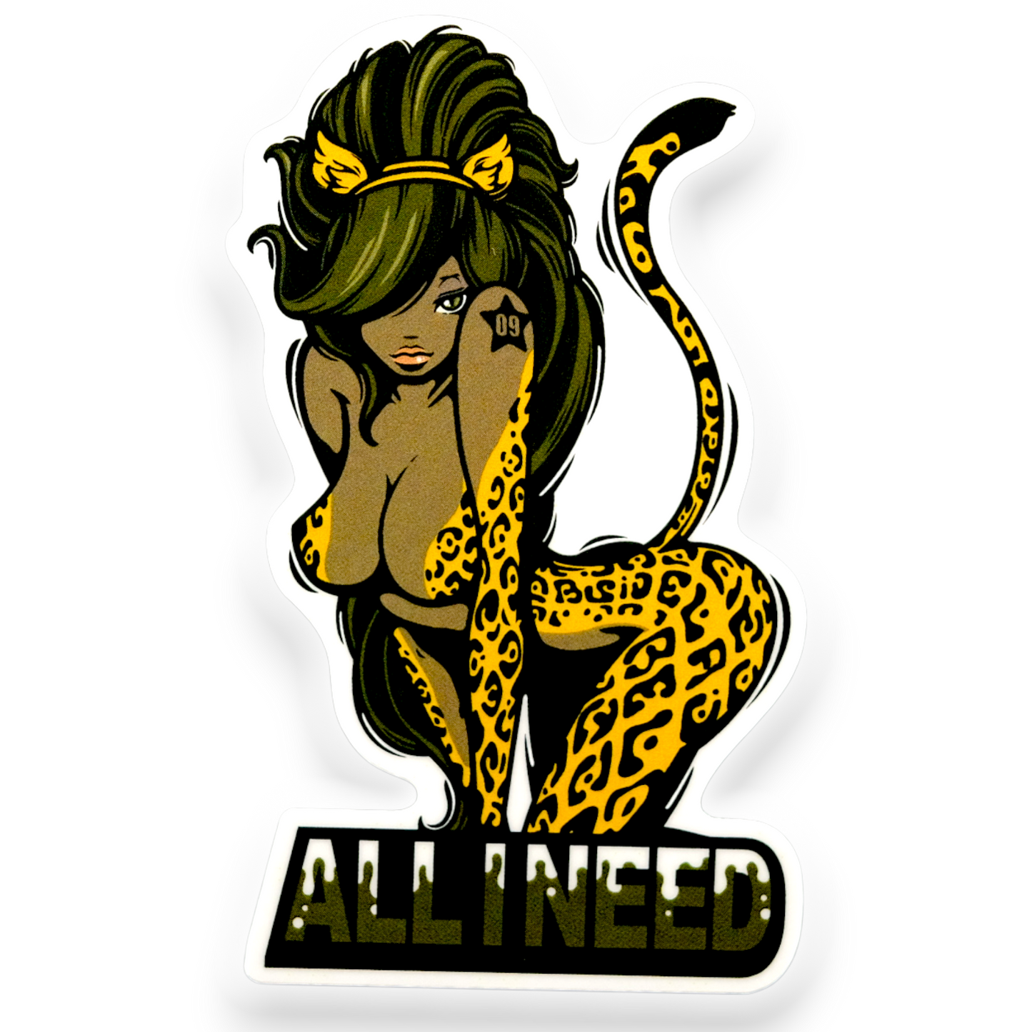 Leopard Girlie ✦ B-Side Label Sticker
