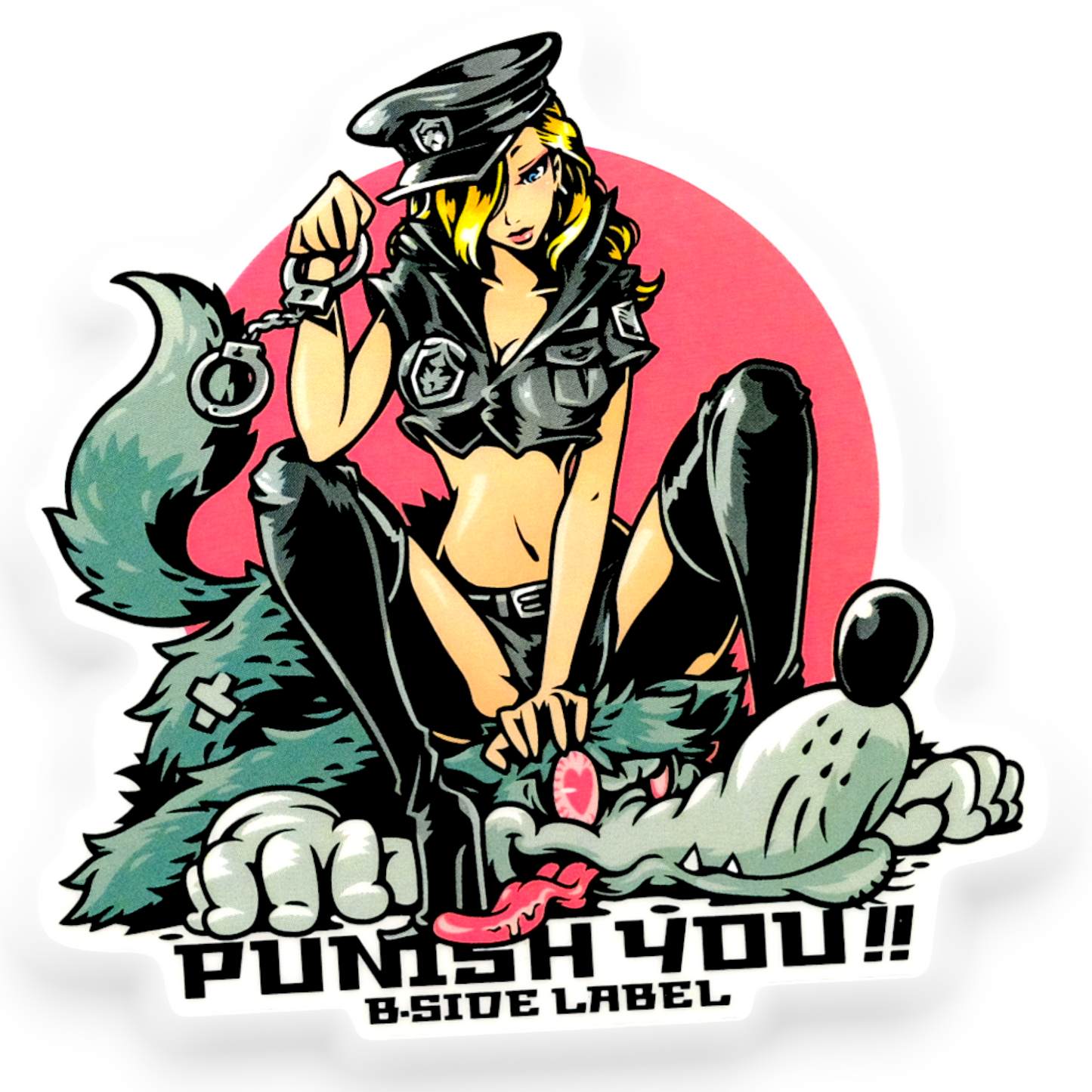 Bad Cop Girlie ✦ B-Side Label Sticker