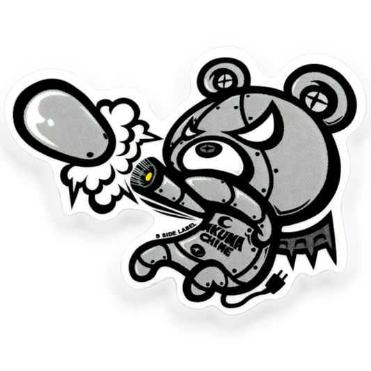 Mecha Kuma Grey ✦ B-Side Label Sticker