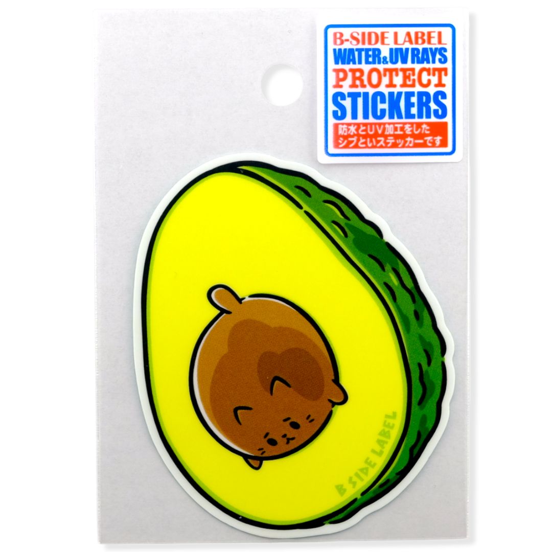 Avocado Cat ✦ B-Side Label Sticker