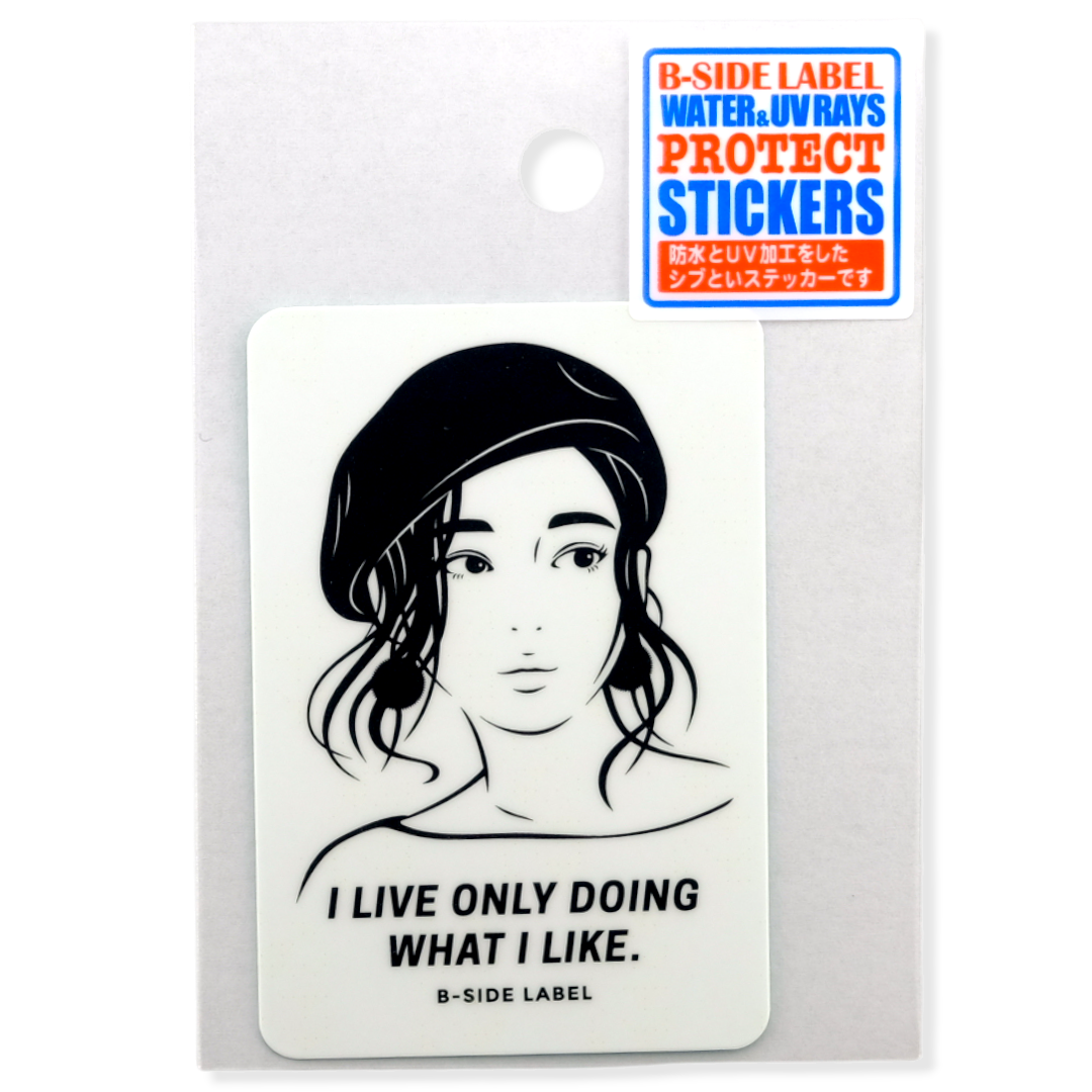 Focused Rebel Girlie ✦ B-Side Label Sticker
