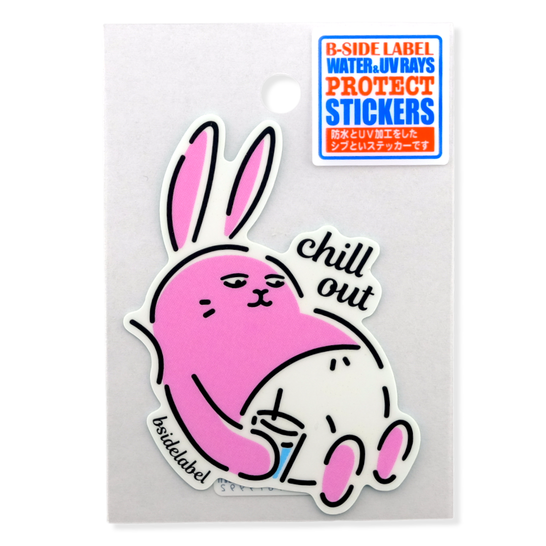 Chill Out Bunny ✦ B-Side Label Sticker