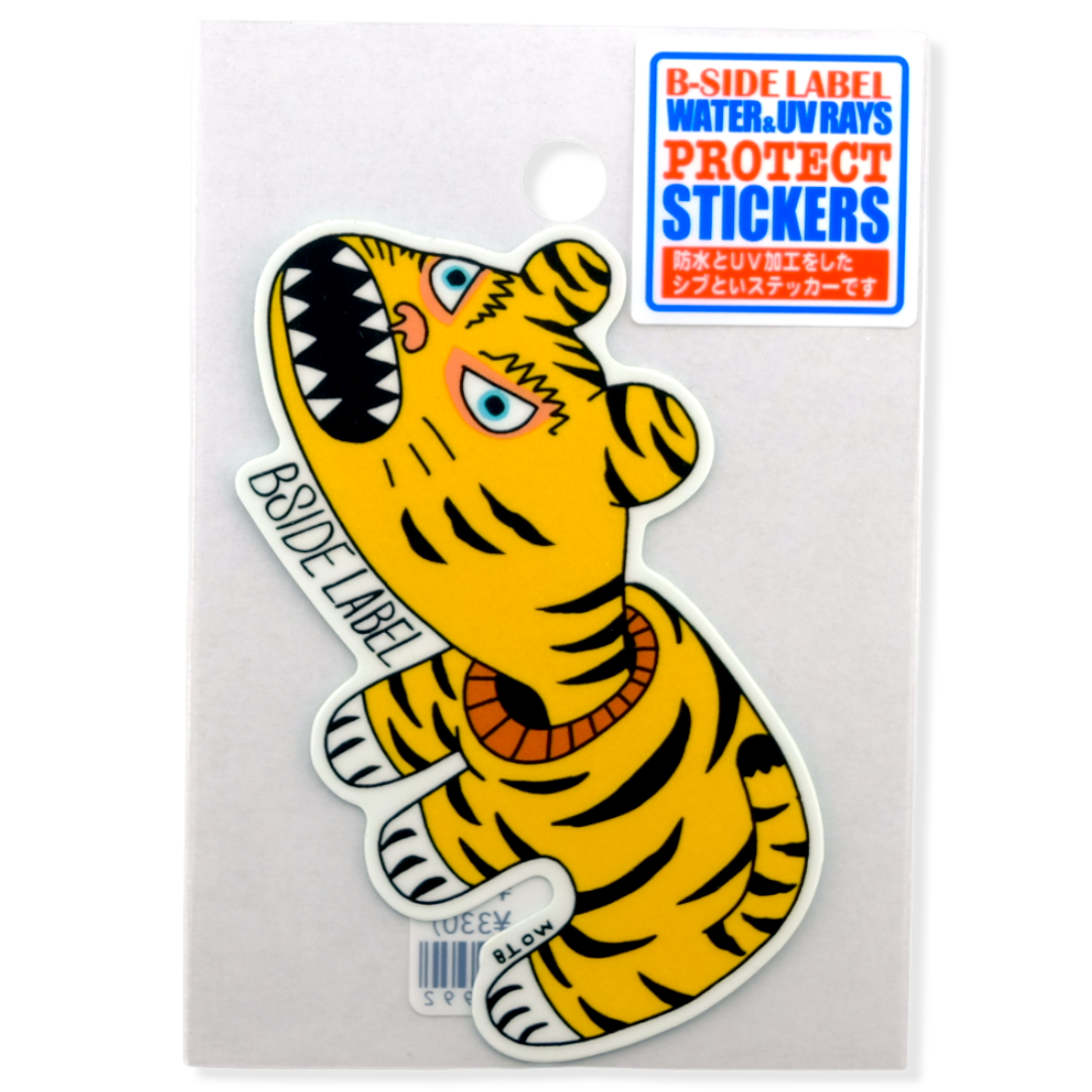 Quirky Cute Tiger ✦ B-Side Label Sticker