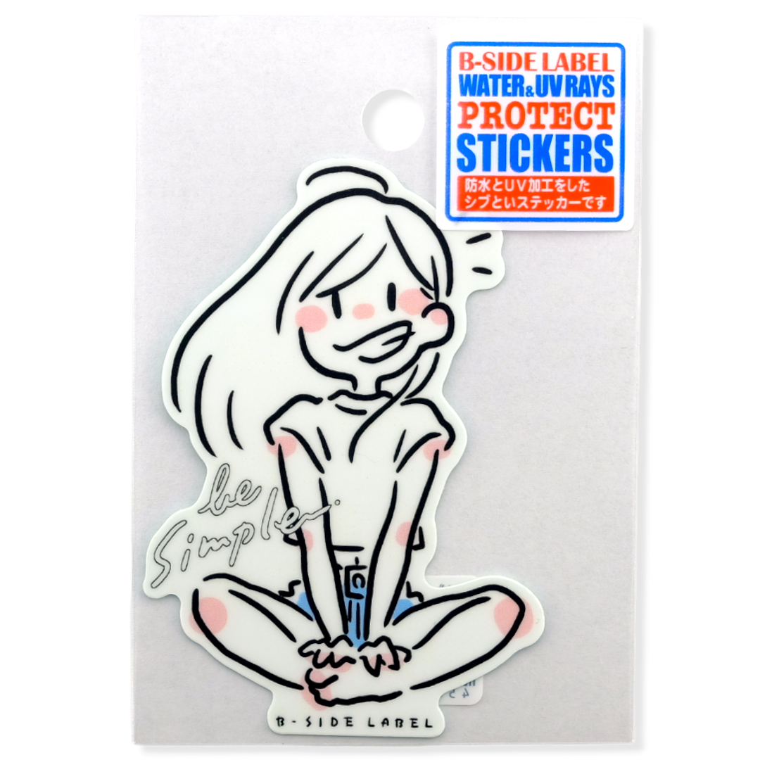 Simple Girlie ✦ B-Side Label Sticker