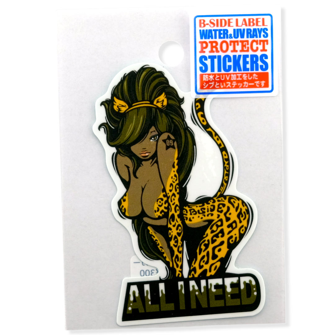 Leopard Girlie ✦ B-Side Label Sticker