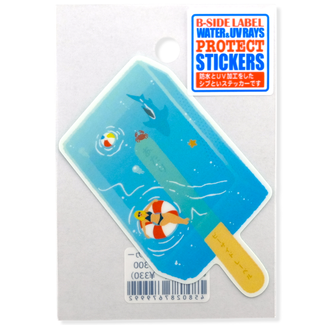 Summer Popsicle Pool ✦ B-Side Label Sticker